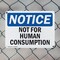 Signmission Not For Human Consumption, 14 in W x Rectangle, Plastic OS-2PACK-NS-P-1014-L-15178 - alternate 8